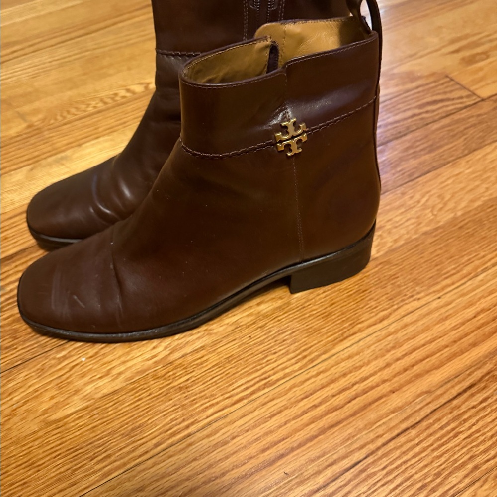 Tory Burch Brown Ankle Boots
